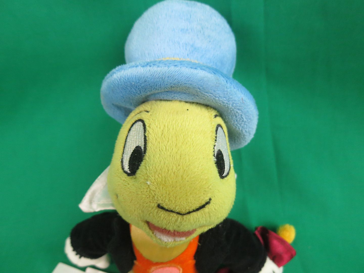 Pinocchio Disney Store Tuxedo Blue Top Hat Jiminy Cricket Beanbag Plush